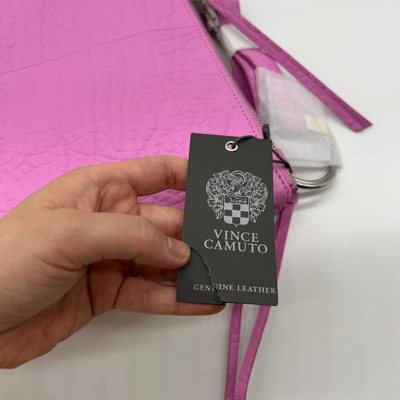 Vince Camuto Leather Livy Shoulder Bag Arresting Pink - Picture 15 of 16